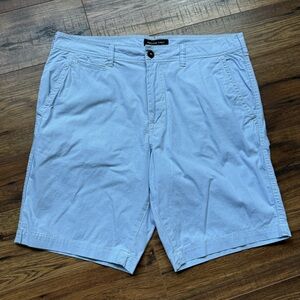 American Eagle 34 Blue and White Stripe Shorts